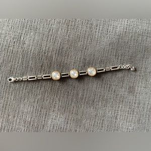 Designer Brighton Silver-Tone Crystal Venusian Reversible Chain